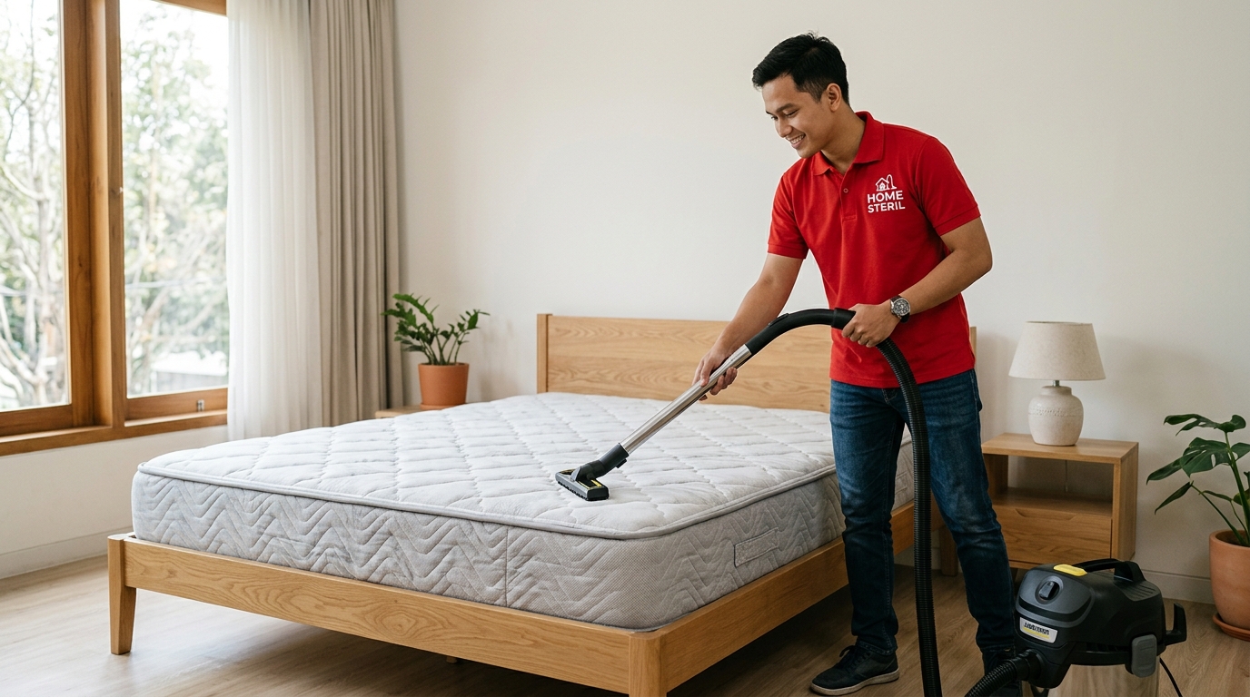 Cara Kerja Dry Vacuum Tungau di Home Steril