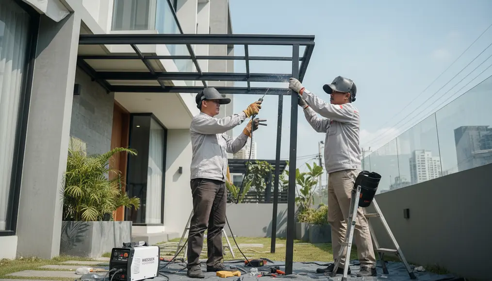 Proses Pengerjaan Cepat dan Profesional dari Rekomendasi Bengkel Las Kanopi Jakarta Pusat