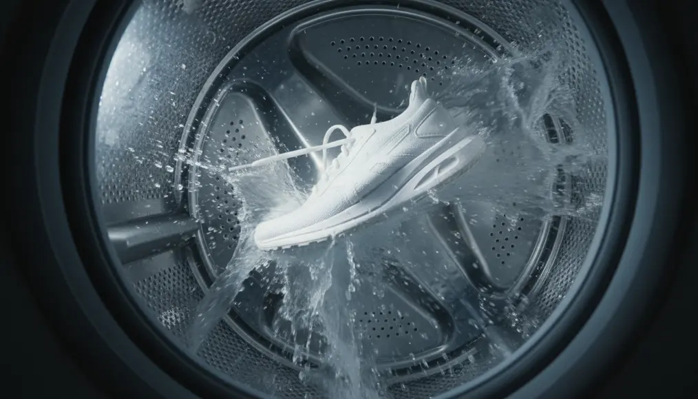 1. Putaran Keras Mesin Cuci Bisa Merusak Struktur Sepatu