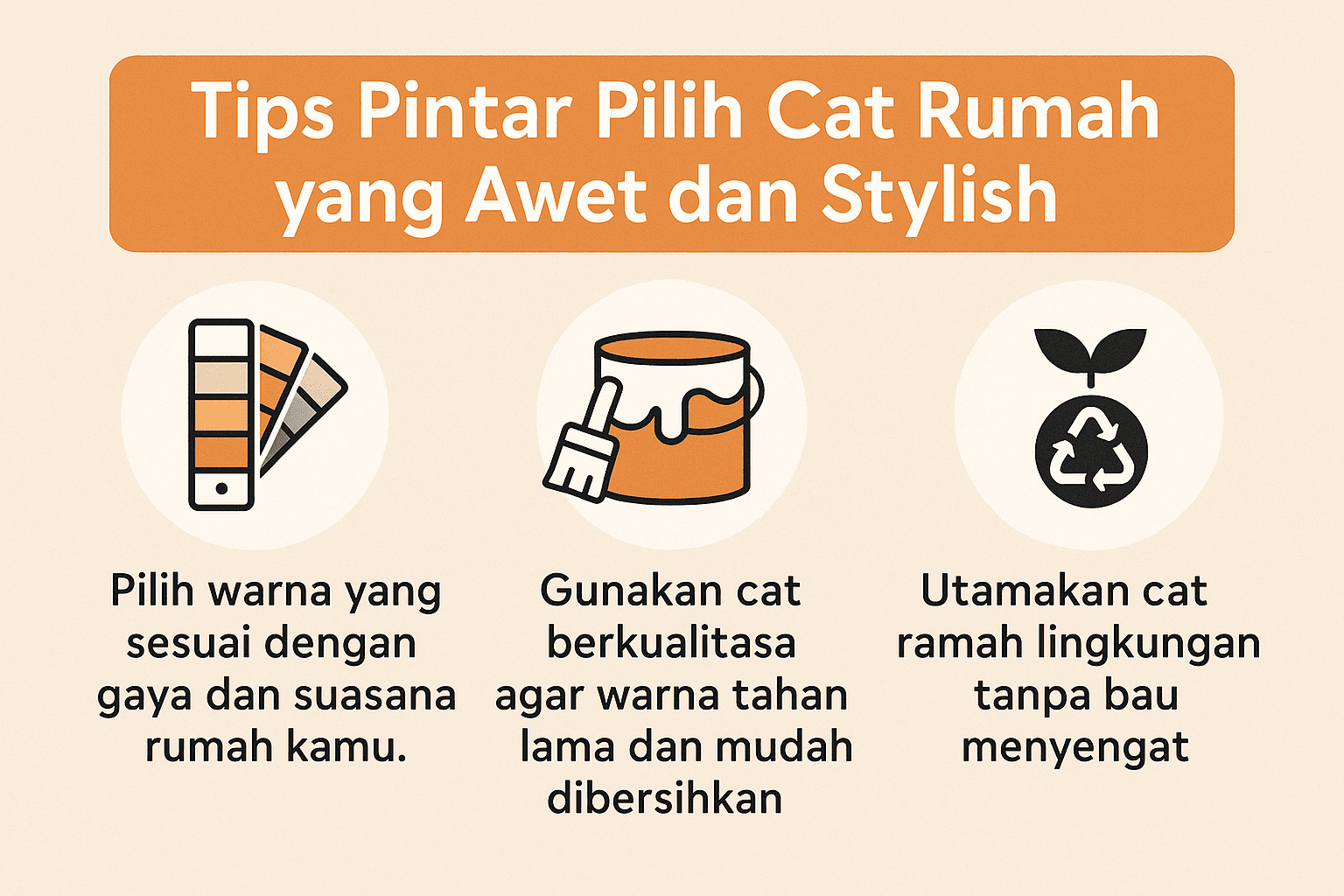 Infografik:Tips Pintar Cat Rumah yang Awet dan Stylish