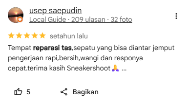 Review Pelanggan Sneakershoot