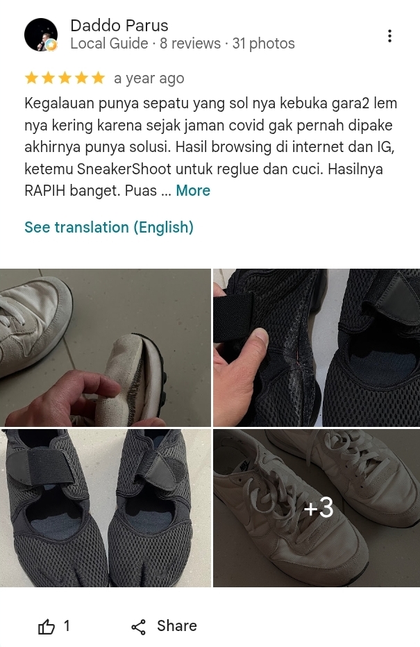Testimoni Pelanggan Sneakershoot