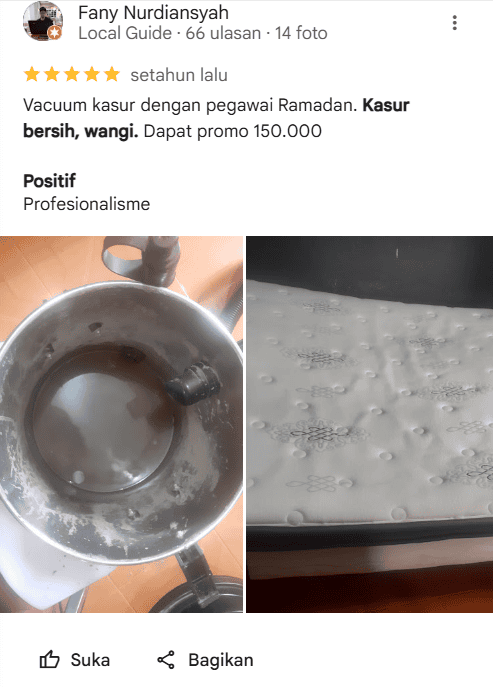 Review Jasa Cuci Kasur di home-steril.com