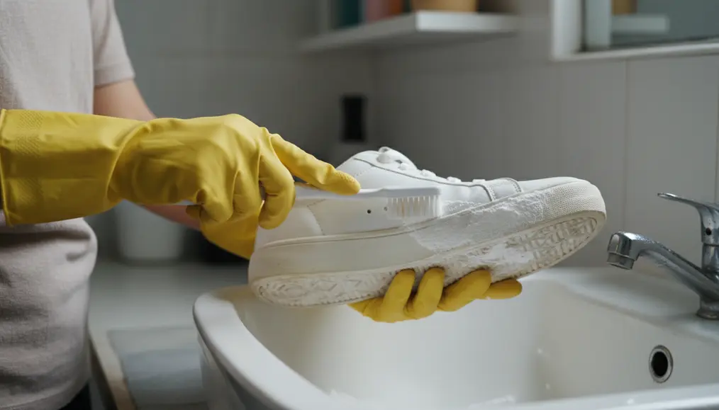 Langkah-Langkah Unyellowing Sepatu Sneakers dengan Baking Soda