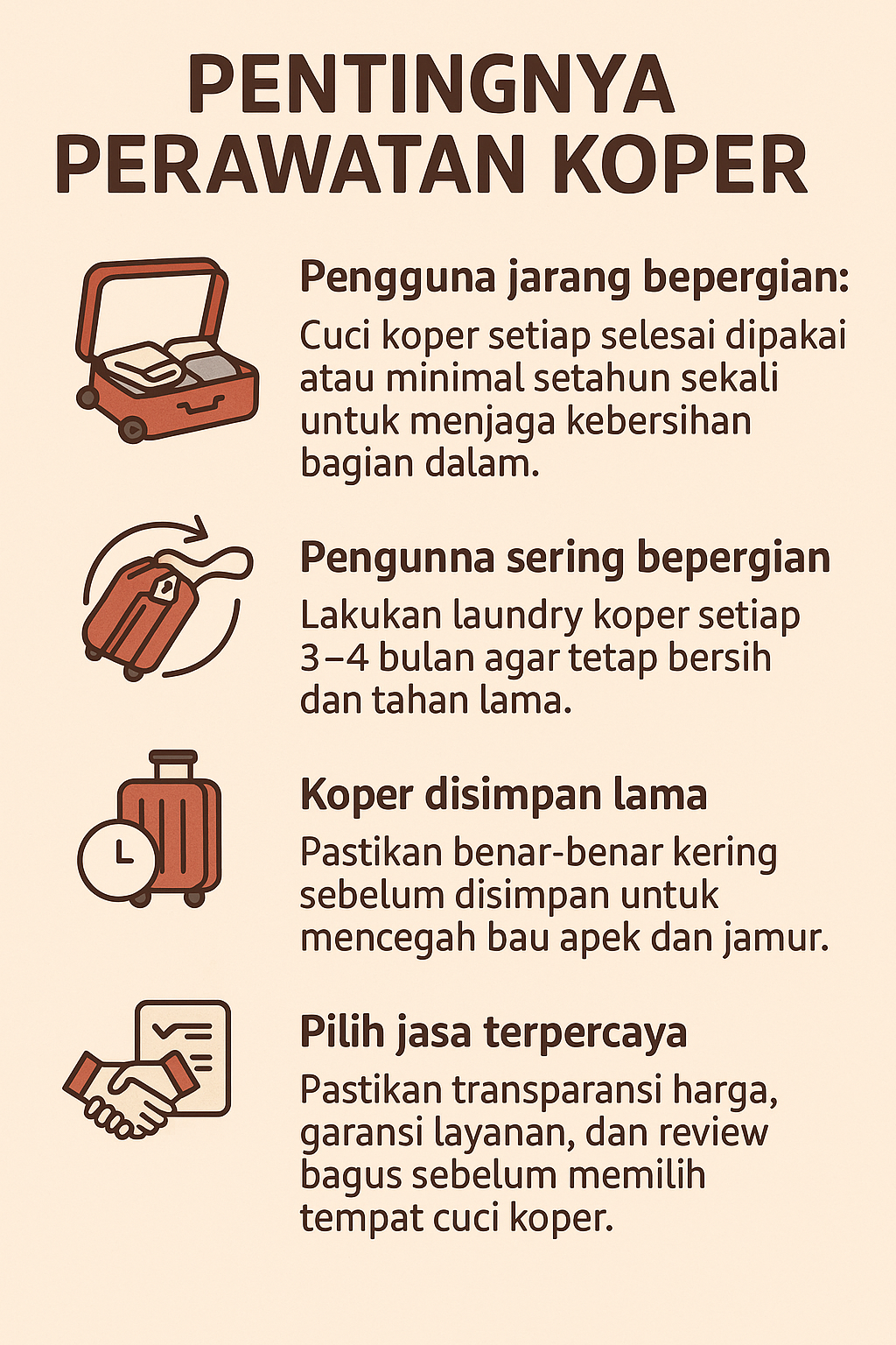 Pentingnya Perawatan Koper