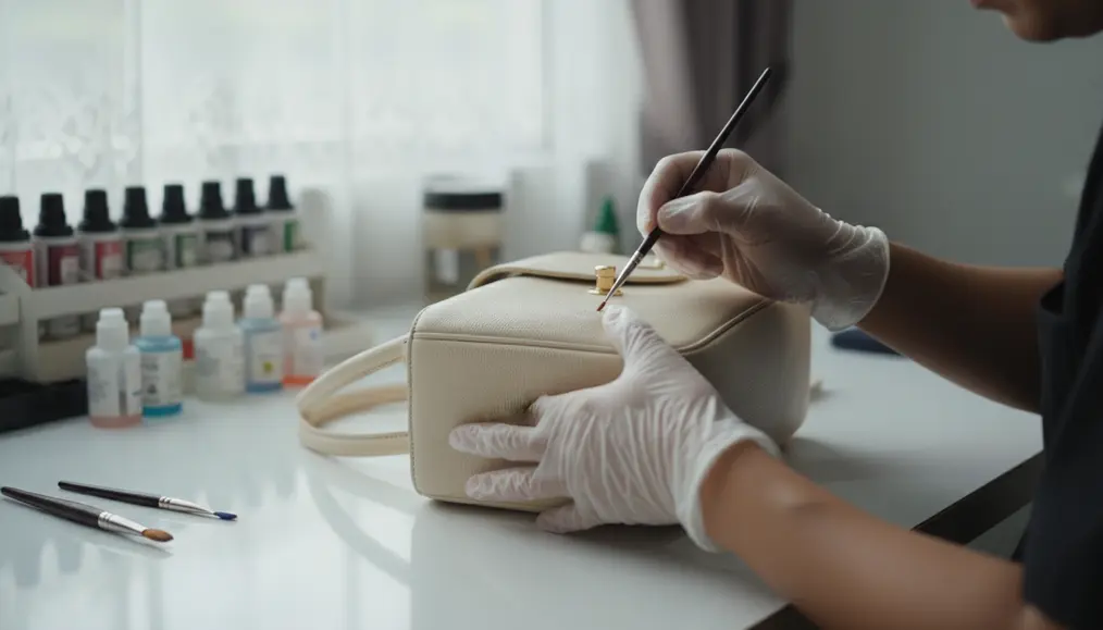 Proses Repaint (Spot Repair) Tas Kulit: Langkah-Langkah Awal