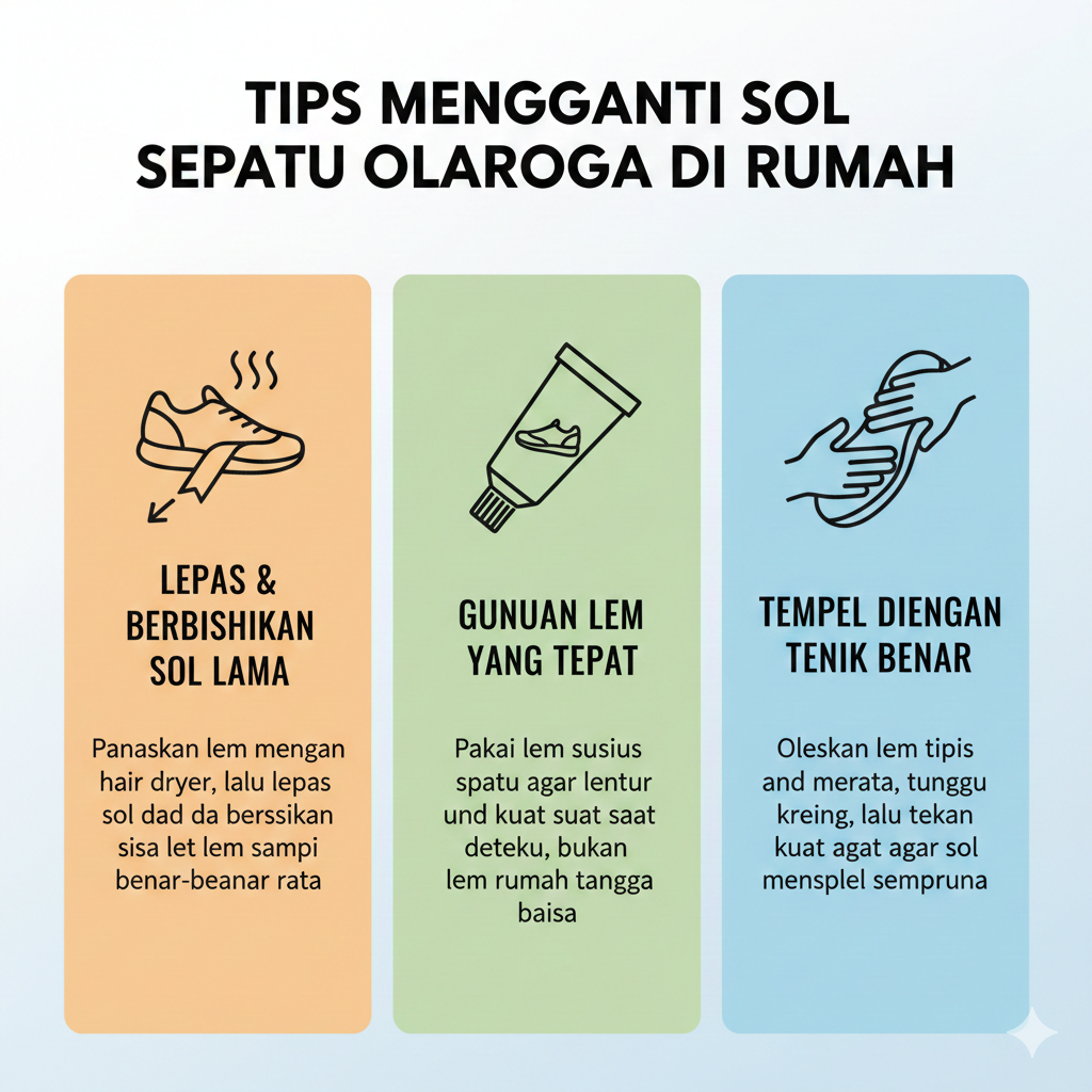 Tips Mengganti Sol Sepatu Olahraga di Rumah