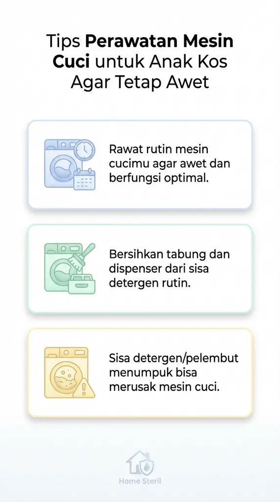 Tips Perawatan Mesin Cuci untuk Anak Kos Agar Tetap Awet