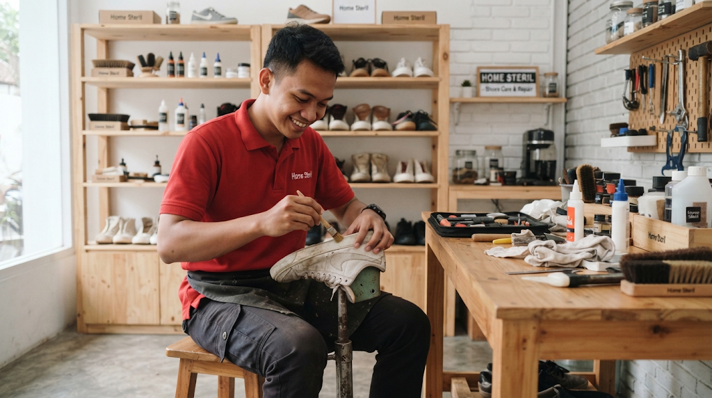 Proses reparasi di workshop kami