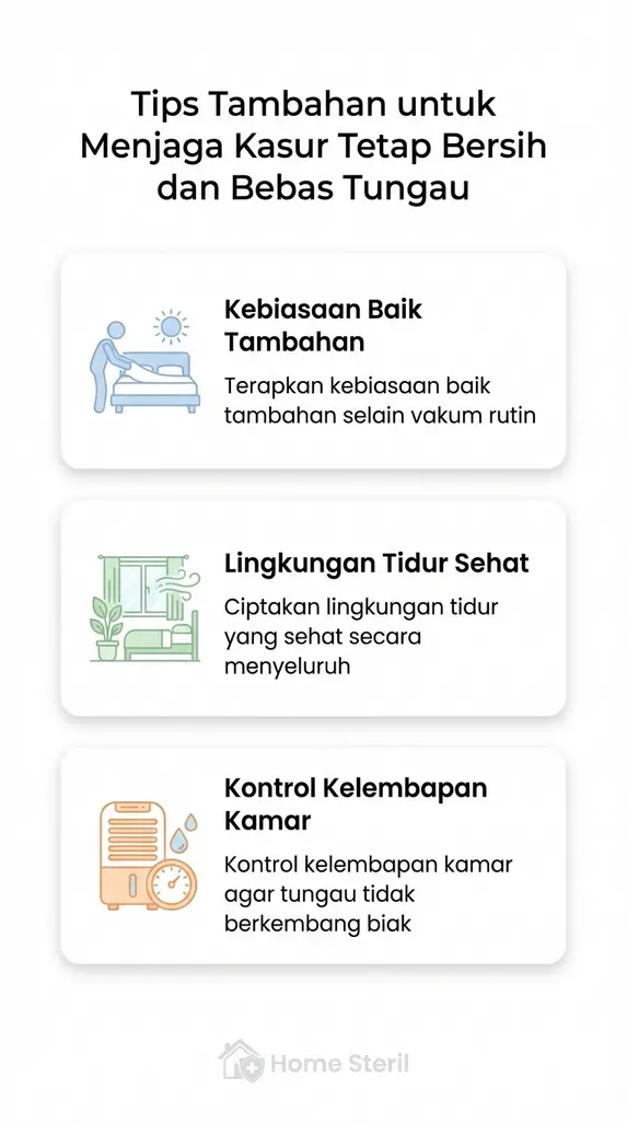 Tips Tambahan untuk Menjaga Kasur Tetap Bersih dan Bebas Tungau