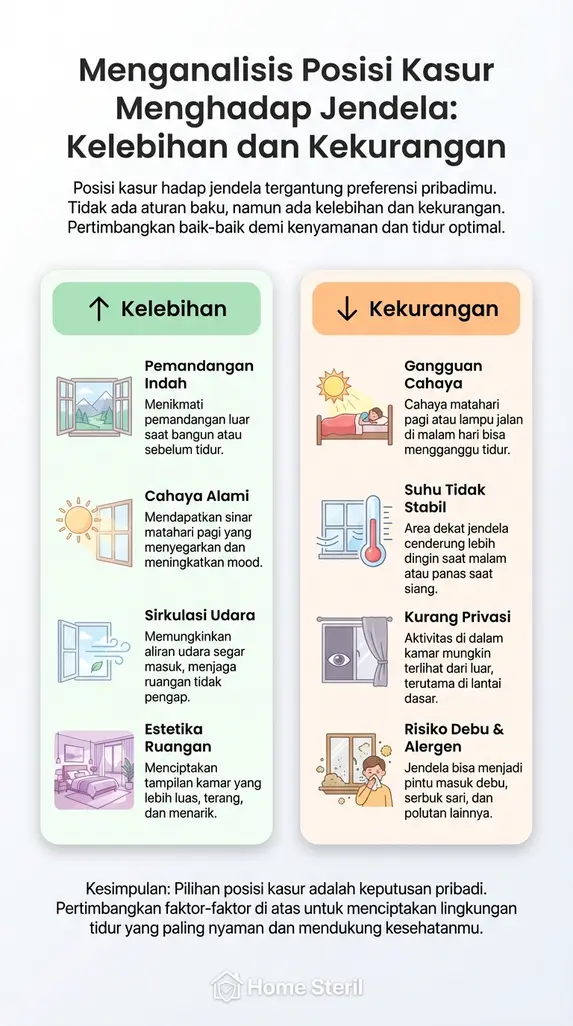 Menganalisis Posisi Kasur Menghadap Jendela: Kelebihan dan Kekurangan
