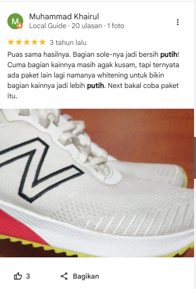 Testimoni Pelanggan Yang Unyellowing Sepatu di Sneakershoot