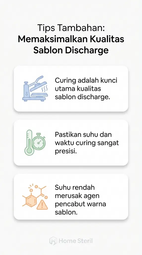 Tips Tambahan: Memaksimalkan Kualitas Sablon Discharge