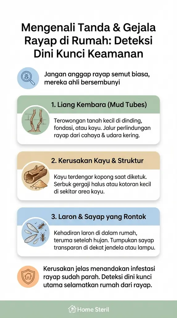 Mengenali Tanda & Gejala Rayap di Rumah: Deteksi Dini Kunci Keamanan