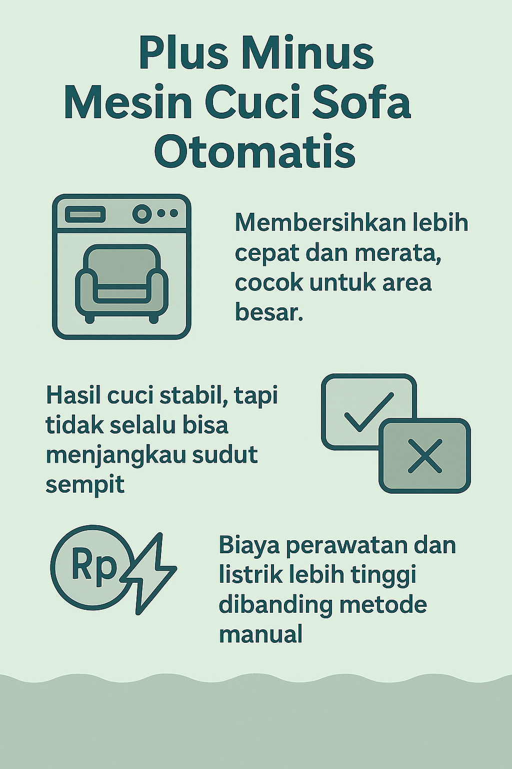 Infografik: Plus Minus Mesin Cuci Sofa Otomatis