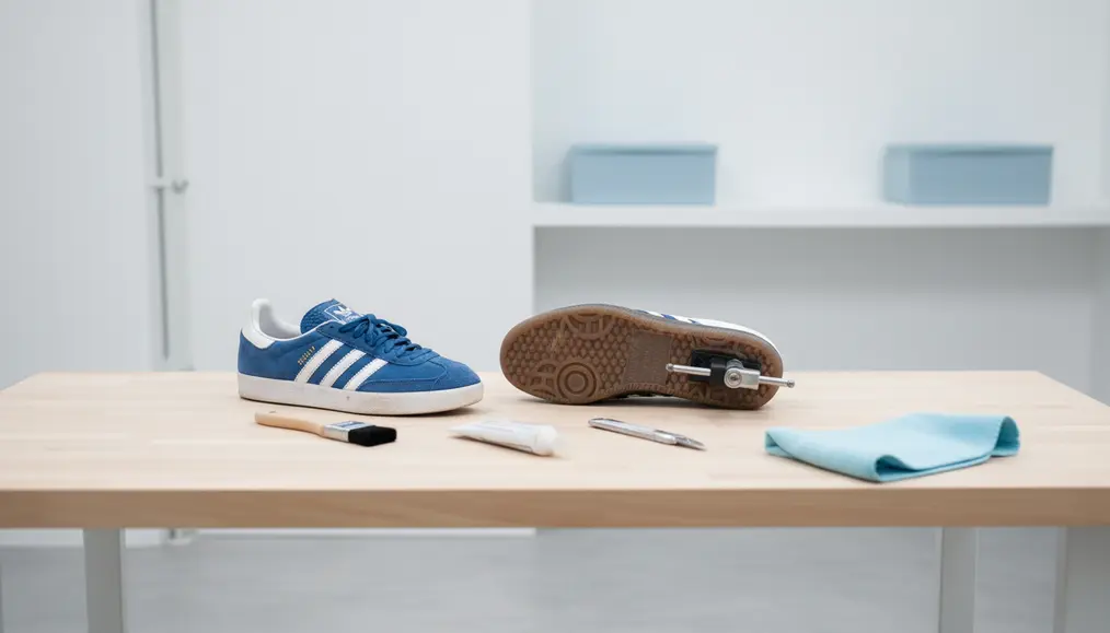 Adidas Gazelle & Samba: Jasa Jahit Sole Cupsole Tipis dan Perawatan Suede Kotor