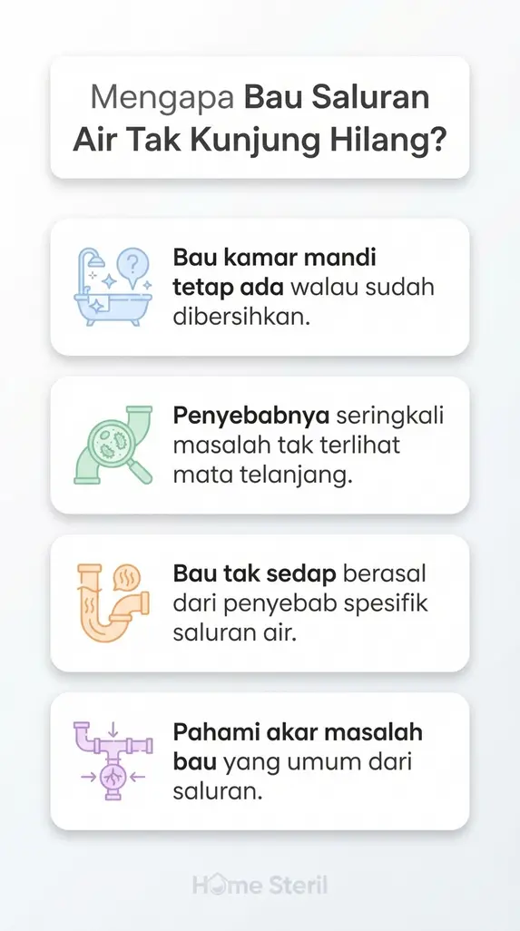 Mengapa Bau Saluran Air Tak Kunjung Hilang?