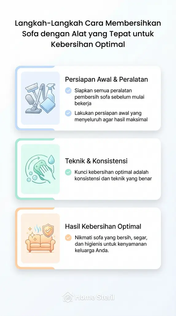 Langkah-Langkah Cara Membersihkan Sofa dengan Alat yang Tepat untuk Kebersihan Optimal