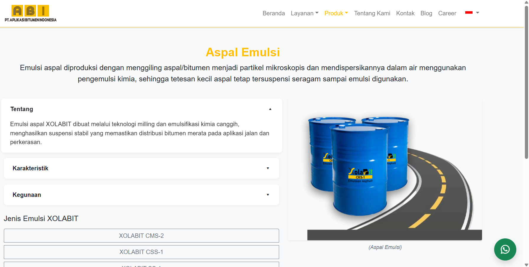 Aspal Emulsi Bitumen (Lokal Berkualitas)