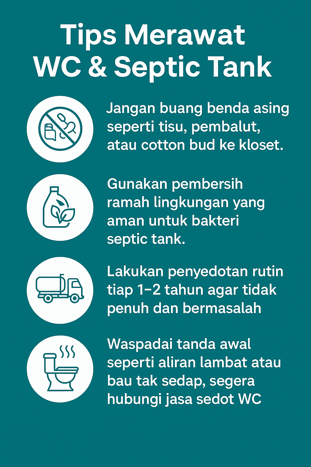 Tips Merawat WC dan Septic Tank