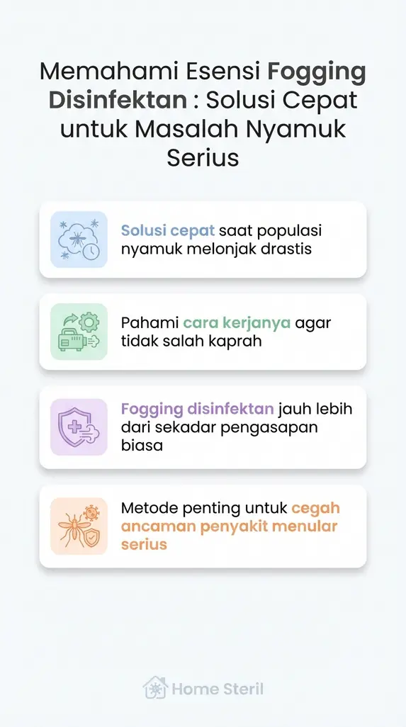 Memahami Esensi Fogging Disinfektan : Solusi Cepat untuk Masalah Nyamuk Serius