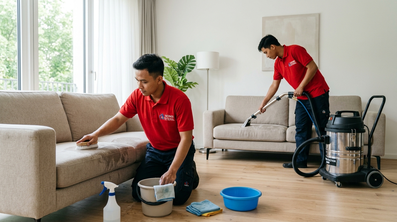 Beda Dasar Cuci Sofa Manual dan Mesin