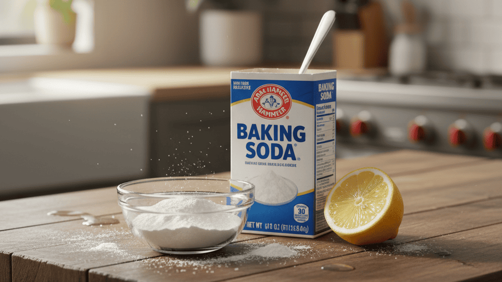 Menggunakan Baking Soda untuk Noda Membandel 
