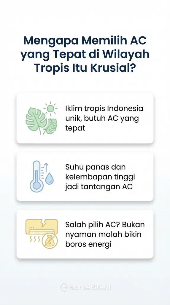 Mengapa Memilih AC yang Tepat di Wilayah Tropis Itu Krusial?