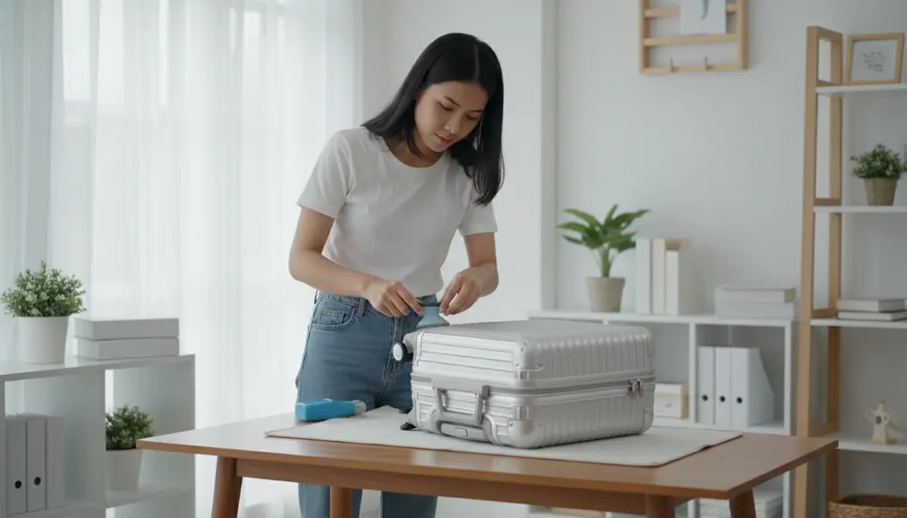 Teknik DIY menghilangkan dent ringan pada koper aluminium menggunakan metode termal - home-steril.com
