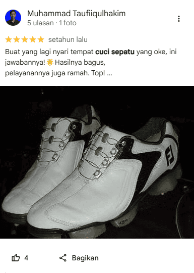 Testimoni Pelanggan Sneakershoot untuk Cuci Sepatu
