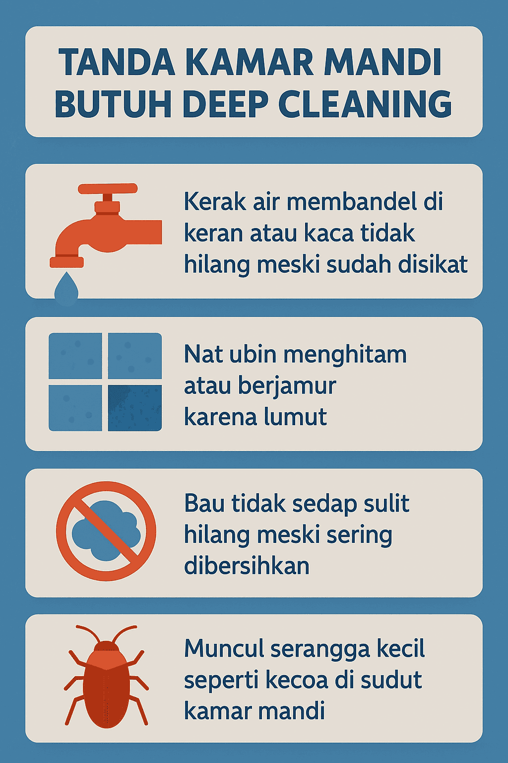 Tanda Kamar Mandi Butuh Deep Cleaning