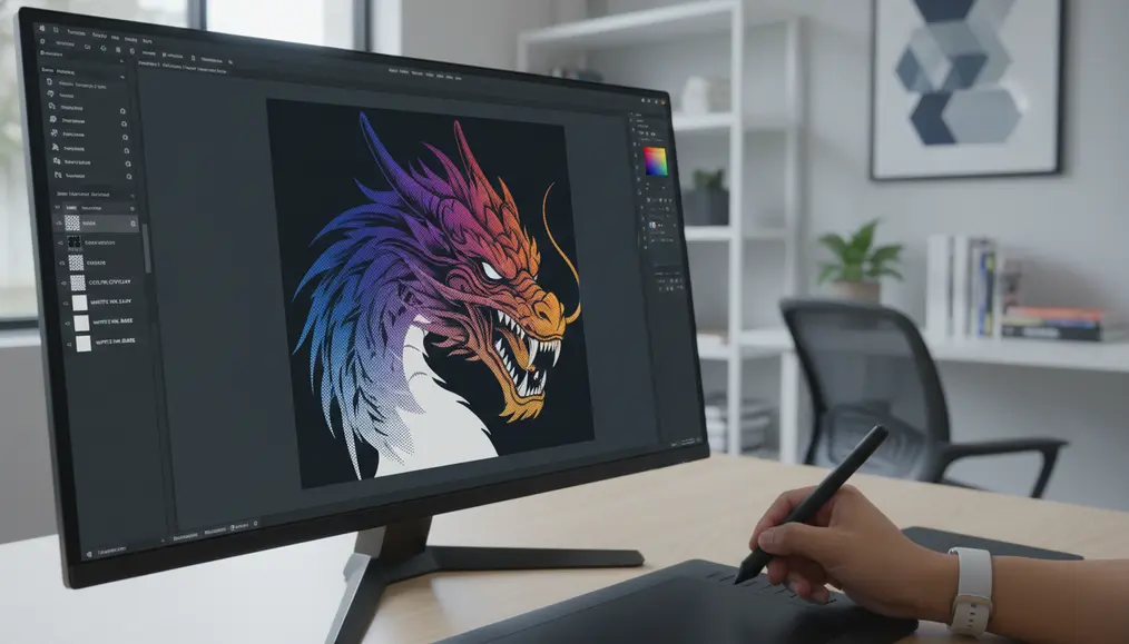 Teknik Desain Grafis Khusus untuk Printing DTF