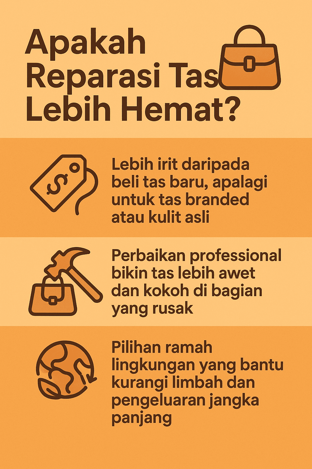 Infografik: Apakah Reparasi Tas Lebih Hemat?