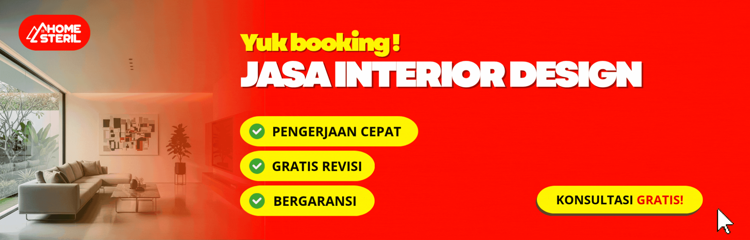 Konsultasi desain interior Home Steril
