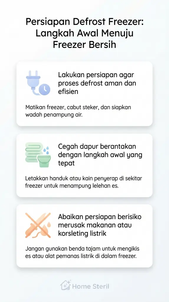 Persiapan Defrost Freezer: Langkah Awal Menuju Freezer Bersih