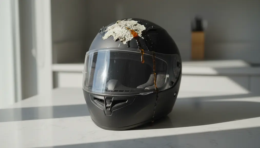 Mengenali Bahaya Kotoran Burung dan Getah Pohon pada Helm