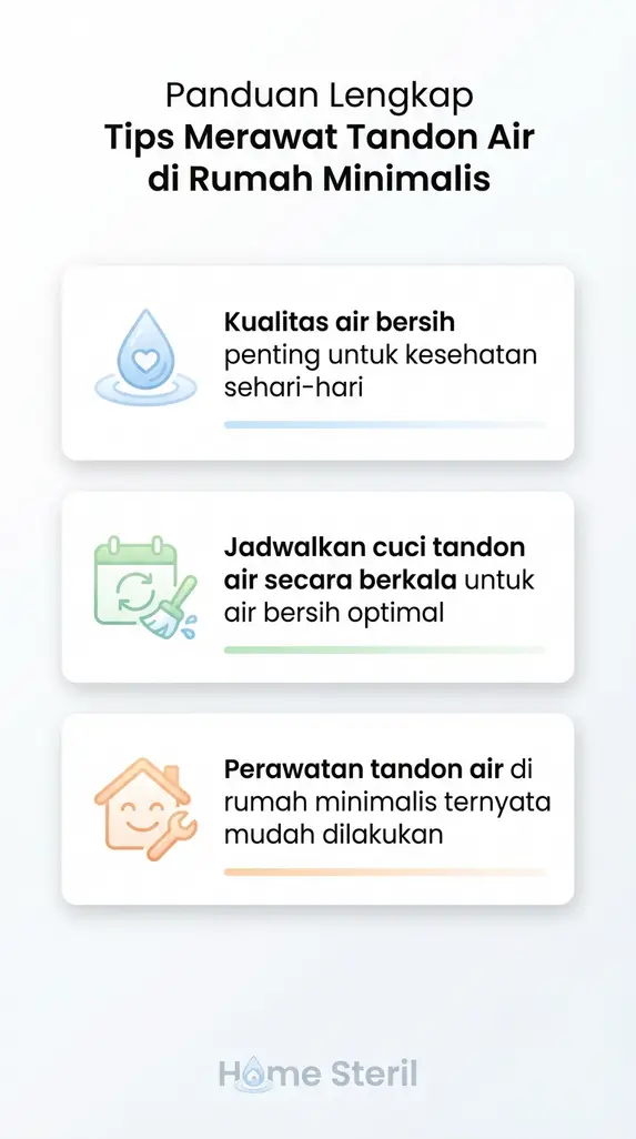 Panduan Lengkap Tips Merawat Tandon Air di Rumah Minimalis