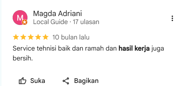 Testimoni Pelanggan Home Steril