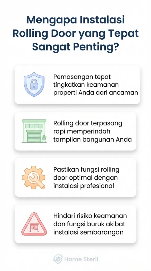 Mengapa Instalasi Rolling Door yang Tepat Sangat Penting?