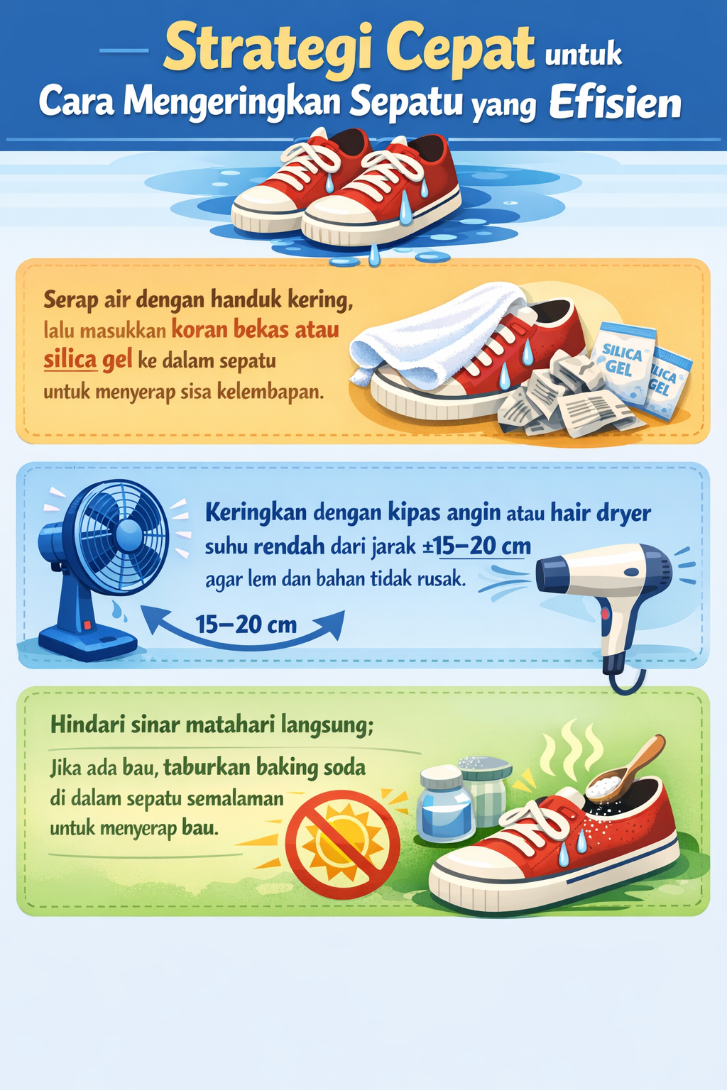 Strategi Cepat untuk Cara Mengeringkan Sepatu yang Efisien