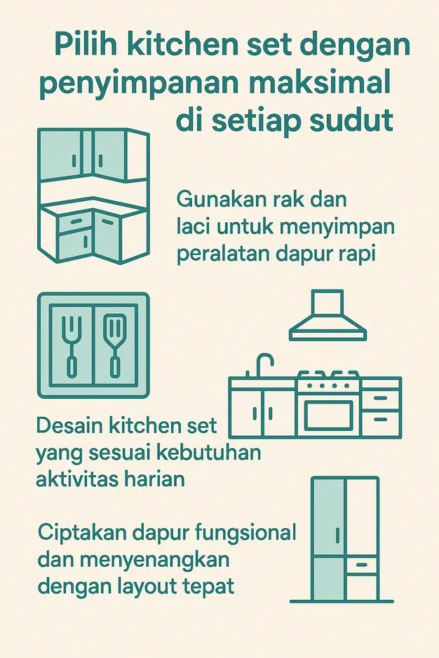 Tips Memaksimalkan Fungsi Ruang Dapur dengan Desain Kitchen Set yang Tepat