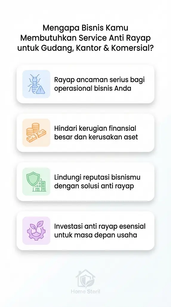 Mengapa Bisnis Kamu Membutuhkan Service Anti Rayap untuk Gudang, Kantor & Komersial?