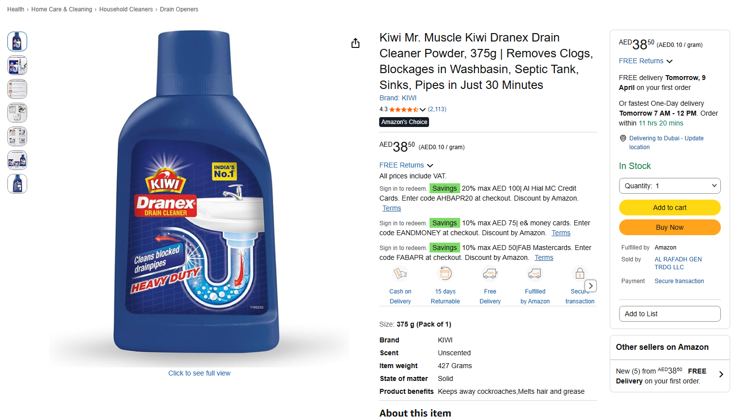 Kiwi Kleen Drain Opener