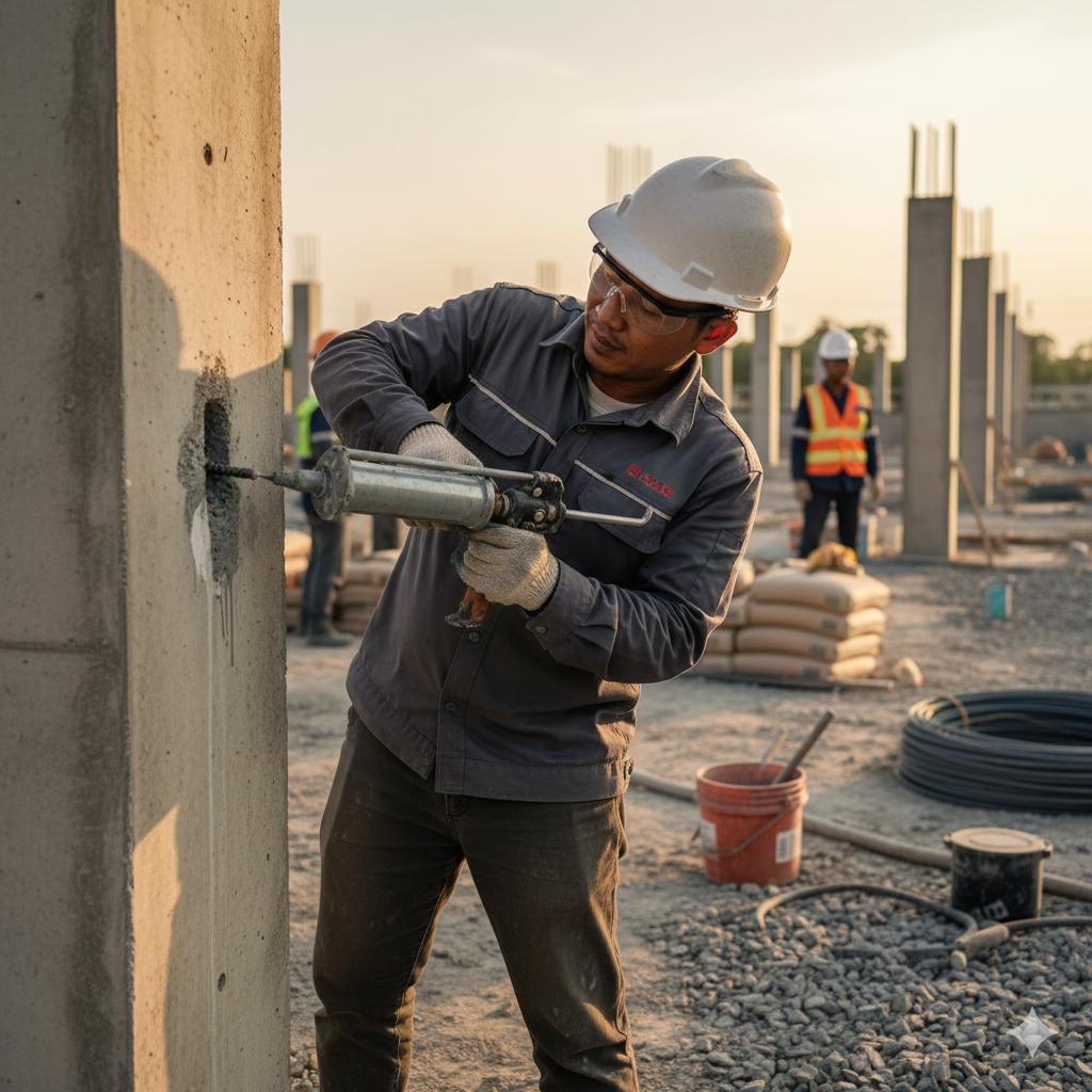 Teknik Penguatan Anti-Angin (Chemical Anchor)