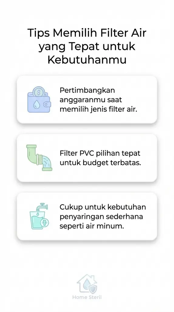 Tips Memilih Filter Air yang Tepat untuk Kebutuhanmu