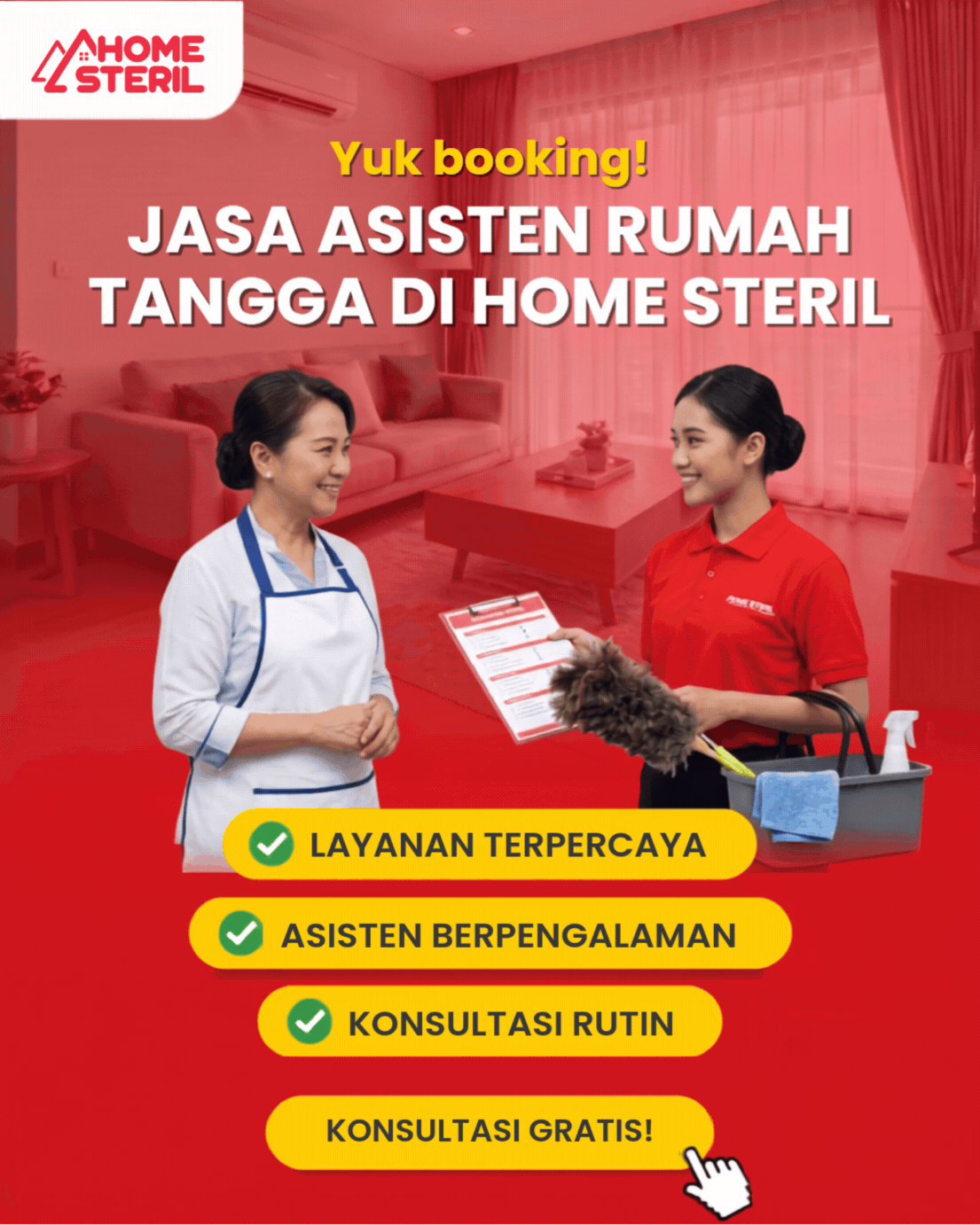 Jasa Asisten Rumah Tangga di Homesteril.com
