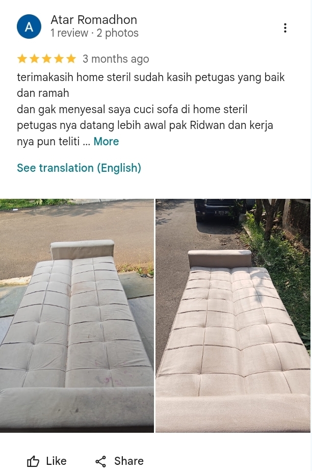 Review Pelanggan Home Steril