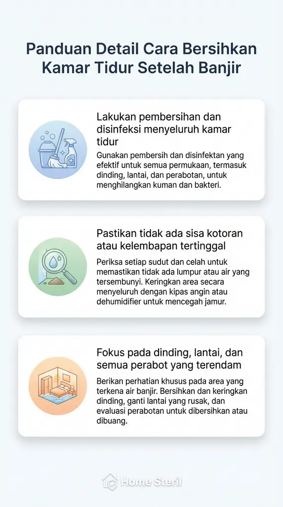 Panduan Detail Cara Bersihkan Kamar Tidur Setelah Banjir