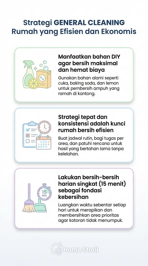 Strategi GENERAL CLEANING Rumah yang Efisien dan Ekonomis
