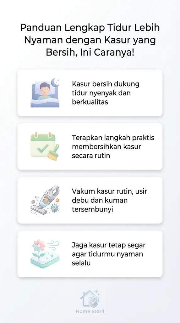 Panduan Lengkap Tidur Lebih Nyaman dengan Kasur yang Bersih, Ini Caranya!